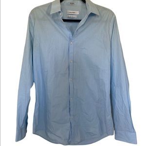 Mens Calvin Klein Slim Long Sleeve Button Down (Slim M)